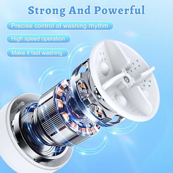Taar Zaar MiniWash Pro – USB Ultrasonic Turbo Washing Machine