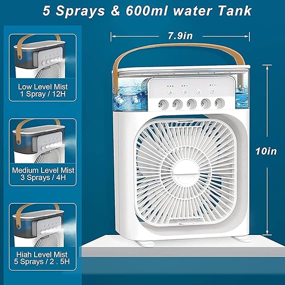 Taar Zaar CoolMist Mini – USB Air Cooler with Water Tank & Humidifier