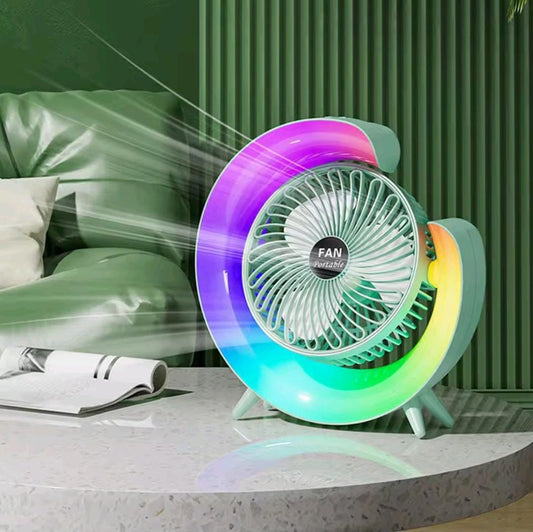 Taar Zaar 7 Colors Led Atmosphere Light With Fan
